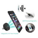 TD® Support de téléphone de voiture magnétique portable universel iphone samsung grip interchangeable pratique alliage aluminium