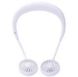 INN® [blanc] Mini ventilateur portatif réglable main libre tour de cou usb