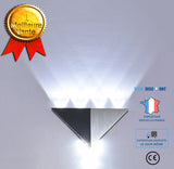 TD® Applique murale intérieur LED - Triangle - En aluminium - 3W - Blanc chaud