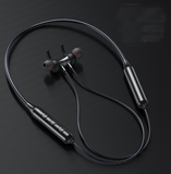 TD® Bluetooth 5.0 casque de sport sans fil stéréo basse lourde suspendue cou suspendu casque bluetooth magnétique en métal