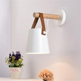 TD® Applique Murale Led En Bois Lit Lampe De Chevet Veilleuse Moderne Abat-jour Nordic Home Decor (blanc) - 249954 Blanc