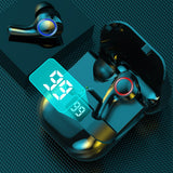 TD® Casque Bluetooth sans fil Bluetooth 5.2 Élégant Batterie longue durée  Étanchéité à l'eau Réduction du bruit Affichage numérique