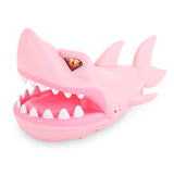 TD® Grand requin qui se mord les doigts avec musique, morsure, pression des dents, jouet pour toute la personne pour enfants, rose