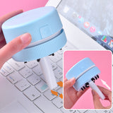 TD® Aspirateur de bureau portable rechargeable gomme miettes étudiants pratique petit nettoyage papeterie câble USB enfants