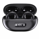 TD® Casque Bluetooth Casque Bluetooth à clipser Casque de sport à conduction osseuse non intra-auriculaire