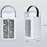 TD® Ventilateur électrique Eau Climatisation Ventilateur Air froid Humidification Réfrigérateur USB Climatisation Ventilateur Blanc