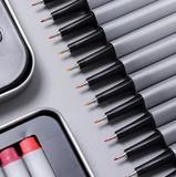Stylo couleur 20 couleurs 3 angle tige crochet ligne stylo 0.4mm fin signe beaux-arts couleur crochet ligne stylo peinture pa