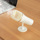TD® ventilateur de pulvérisation de microphone sur pied mini ventilateur d'humidificateur rechargeable portable usb portable