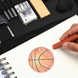 Ensemble de crayons de croquis de 48 pièces, outil de croquis pour débutant, ensemble de stylos de croquis de dessin d'art, e