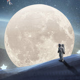 TD® Astronaute veilleuse Design créatif chambre décoration batterie télécommande lampe de chevet deux lumières cadeaux