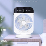 TD® Refroidisseur d'air à tête secouante automatique Climatiseur de bureau USB Ventilateur de refroidissement à eau portable portabl