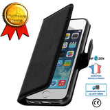 Convient pour iPhone 5S étui pour téléphone portable étui portefeuille flip portefeuille carte couverture de protection goutt