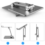TD® Support de tablette support d'ordinateur pliable en alliage d'aluminium support de levage de bureau