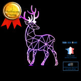 TD® 3D Optique LED Veilleuse 3D LED Veilleuse Sika Deer avec 7 couleurs de lumière pour la décoration de la maison lampe Amazing Vis
