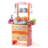 TD® Maison de jeu pour enfants jouets éducation précoce Simulation cuisine jouets pulvérisation lumières musique Table à manger