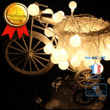 TD® Guirlande Lumineuse LED - 100 Boules - Imperméable - Avec prise - Blanc chaud - 10 m