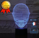 TD® Décoratif USB Résumé 7 Couleurs Télécommande Illusion Optique Veilleuse 3D Visualisation Tableau Bureau Lampes 3D Glow LED