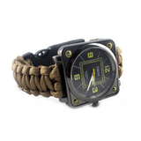 INN® Montre de sauvetage de voyage de camping d'alpinisme en plein air Sifflet de survie multifonctionnel EDC Montre de survie bouss