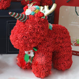TD® Cadeau de Noël créatif rose licorne bois mousse ours Noël rose ours cadeau du jour de l'an Noël bonhomme de neige wapiti cadeau