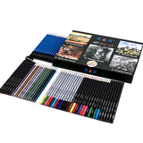 Fournitures d'art 60 ensemble de crayons de couleur solubles dans l'eau de croquis de peinture peints à la main professionnel