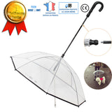 TD® Parapluie pour chien chat animaux de compagnie transparent inversé promenade pluie balade voyage pratique pliable extérieur neig