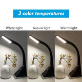 TD® lampe de chevet de bureau tactile enfant led noir fillle 5 intensités garcon sans fil desgin pas cher maison eclairage lumiere
