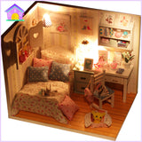 TD® Bricolage petite maison modèle d'assemblage simple petite maison jouet éducatif maison poupée princesse chambre petite amie cade