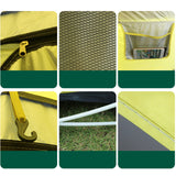 TD® Tente camping entièrement automatique, à construction libre, à ouverture rapide, à l'épreuve de la pluie et du vent, en tissu Ox