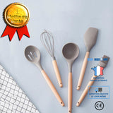 TD® Ensemble d'ustensiles de cuisine en silicone à haute température Outils et amélioration de l'habitat
