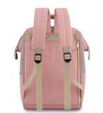 TD® Hethrone Sac à Dos Femme 15.6 Sac à Dos Pc Antivol Imperméable Backpack pour Scolaire Voyage Travail Décontracté Rose Gris USB