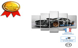 TD® Mur Art Photos Pour Salon 5 Pièces Ford Mustang Rtr Voiture Peinture Toile HD Imprimé sans cadre
