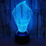 TD® Nouvelle Crème Glacée 3D Coloré Petite Lampe De Table Tactile Cadeau Glace Qilin Coloré 3D Nuit Lumière 3D Atmosphère Petite ☀67