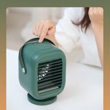 TD® Ventilateur de refroidissement à eau Ventilateur de bureau électronique portable Ventilateur de refroidissement simple rechargea