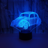 TD® Petite lampe de table Car 3D