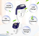 TD® humidificateur d'air voiture usb electrique allume cigare charge rapide chargeur 3.0 silencieux electrique purificateur desorisa