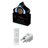 TD® Lanterne haut-parleur bluetooth en bois MP3 horloge haut-parleur cloche de prière coran haut-parleur bluetooth sans fil USB