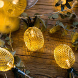 TD® Guirlande Lumineuse 3M 20 Ampoules Guirlande lumineuse LED à Piles Petites Ananas pour Fête Noël Mariage Anniversaire Soirée Cha