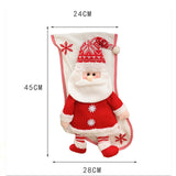 TD® Décorations de Noël tricotées en trois dimensions vieil homme bonhomme neige décoration de sapin de Noël sac de bonbons paquet d