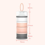 TD® Grille de lait en poudre de silicone boîte de lait en poudre portable boîte de lait en poudre pour bébé boîte à collation