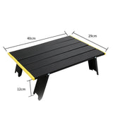 TD® Table pliante extérieure en alliage d'aluminium portable camping table de camping pique-nique simple table de barbecue antidérap