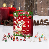 Compte à rebours de Noël Calendrier de l'Avent Calendrier de Noël Ornements Boîte aveugle Ambiance de Noël Jouets Cadeaux de