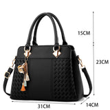 TD® Sac à main New Ladies Big Bag Sac à bandoulière Sac de messager d'âge moyen Atmosphère simple et polyvalente