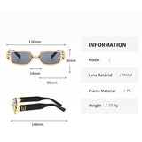 TD® Nouvelles lunettes de soleil de mode rétro européennes et américaines Lunettes de soleil pour hommes et femmes