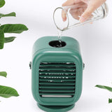 TD® Ventilateur de refroidissement à eau Ventilateur de bureau électronique portable Ventilateur de refroidissement simple rechargea
