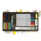 Peinture d'art 32 pièces d'ensemble de peinture au plomb de couleur Ensemble de dessin d'art au charbon de bois de couleur so