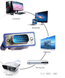 TD® cables vga vers vga 1.5m femelle audio apple display port mac pc ordinateur portable television projecteur box adaptateur