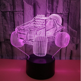 TD® Lampe de bureau 3DLED tactile coloré veilleuse 3D