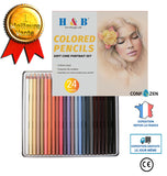 Ensemble de stylos de peinture 24 couleurs personnage peinture ensemble stylos teint de peau crayons peinture d'art peint à l