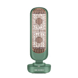 TD® Ventilateur de tour à double feuille Petit ventilateur de bureau de bureau Ventilateur électrique USB de charge portable vertica