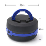 TD® Lampe de Camping LED/ Lanterne de camping Portable LED Randonnée nuit Lampe Pliable lampe de poche Noire et Bleu